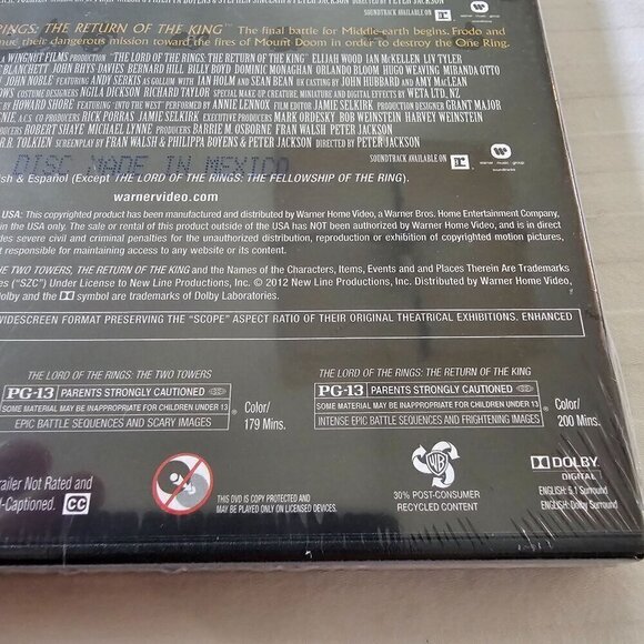 The Lord Of The Rings Theatrical Versions 3-Film Collection DVD - Picture 6 of 9